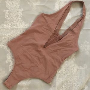 Rose/Tan body suit